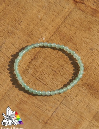 Bracelet Aventurine verte -sur mesure - Vertus des pierres - Pierres et minéraux - Vente en Ligne