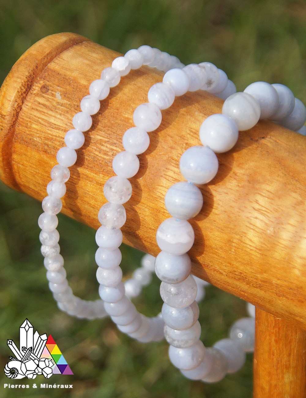 Bracelet Calcédoine bleue sur mesure