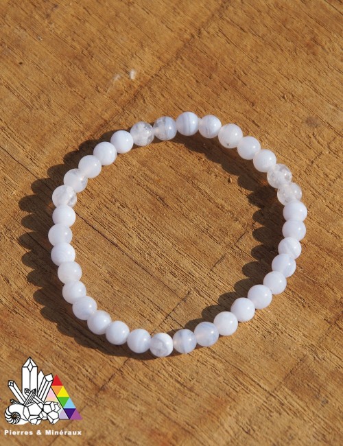 Bracelet Calcédoine bleue sur mesure