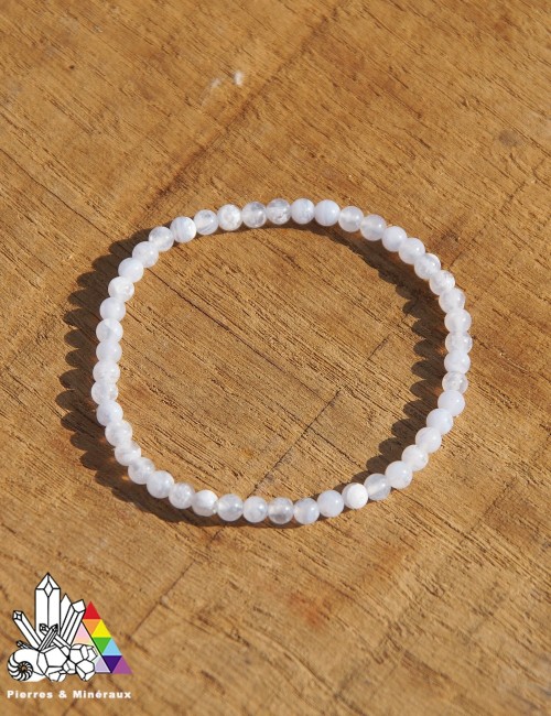 Bracelet Calcédoine bleue sur mesure