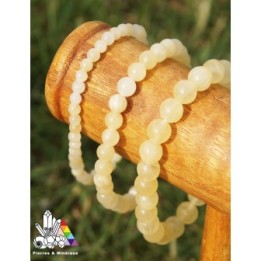 Bracelet pierre naturelle - Calcite Jaune - Vertus des Pierres - Pierres et Minéraux