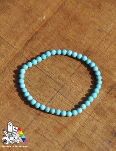 Bracelet Howlite Bleue - Vertus des Pierres - Pierres et Minéraux - Vente en Ligne