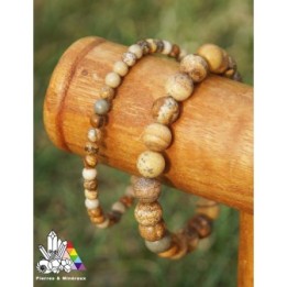 Bracelet Jaspe Paysage - Pierres Naturelles - Vertus des Jaspes - Pierres et Minéraux