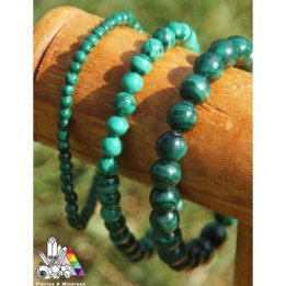 Bracelet en Malachite - Sur Mesure - Vertus de la Malachite - Pierres et Minéraux