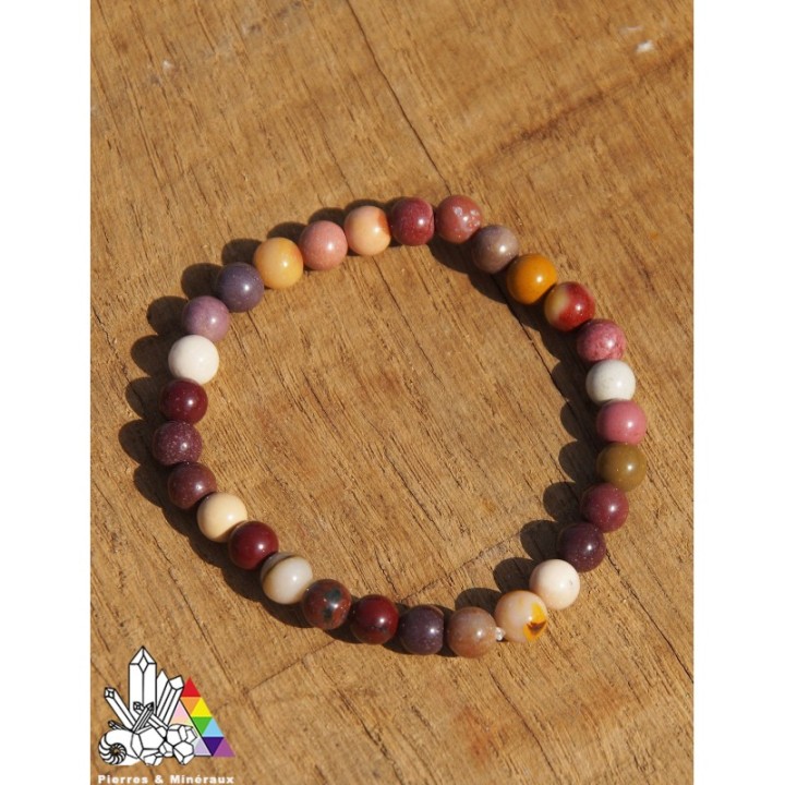 Bracelet Jaspe Mokaïte - Vertus des Pierres - Lithothérapie - Pierres et Minéraux