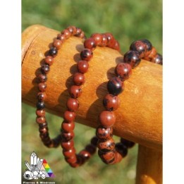 Bracelet en Obsidienne Pourpre - Sur Mesure - Vertus de l'Obsidienne - Pierres et Minéraux