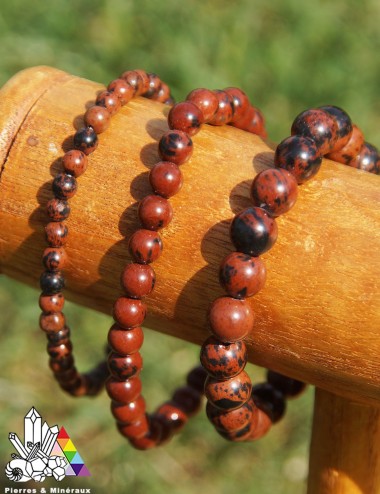 Bracelet Obsidienne Pourpre sur mesure