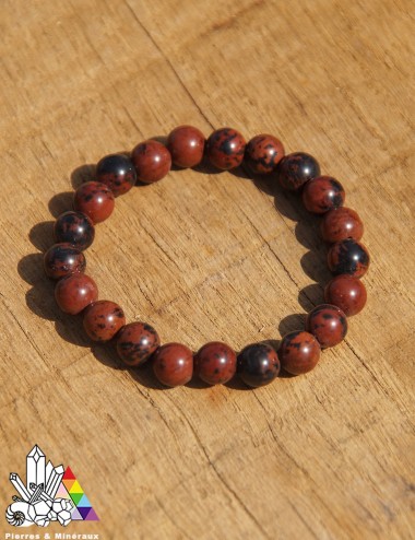 Bracelet Obsidienne Pourpre sur mesure