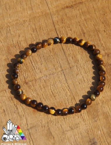 Bracelet en Œil de Tigre - sur mesure - Les Vertus des Pierres - Pierres et Minéraux