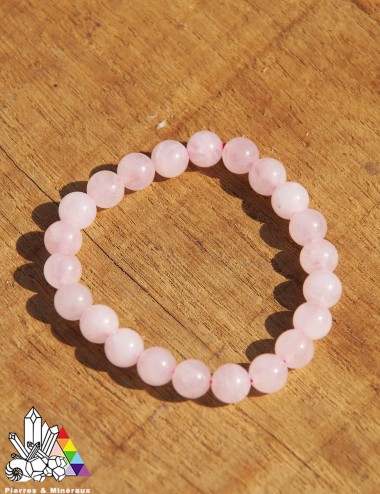 Bracelet Quartz Rose sur mesure