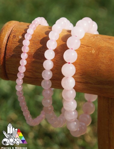 Bracelet Quartz Rose sur mesure