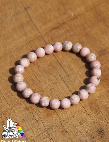 Bracelet en Rhodochrosite - Vertus des Pierres - Pierres et Minéraux - France