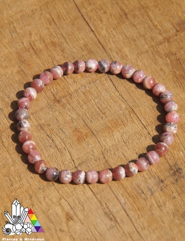 Bracelet en Rhodochrosite - Vertus des Pierres - Pierres et Minéraux - France