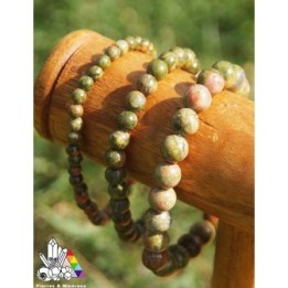 Bracelet Unakite - Lithothérapie - Vertus des Pierres - Pierres et Minéraux