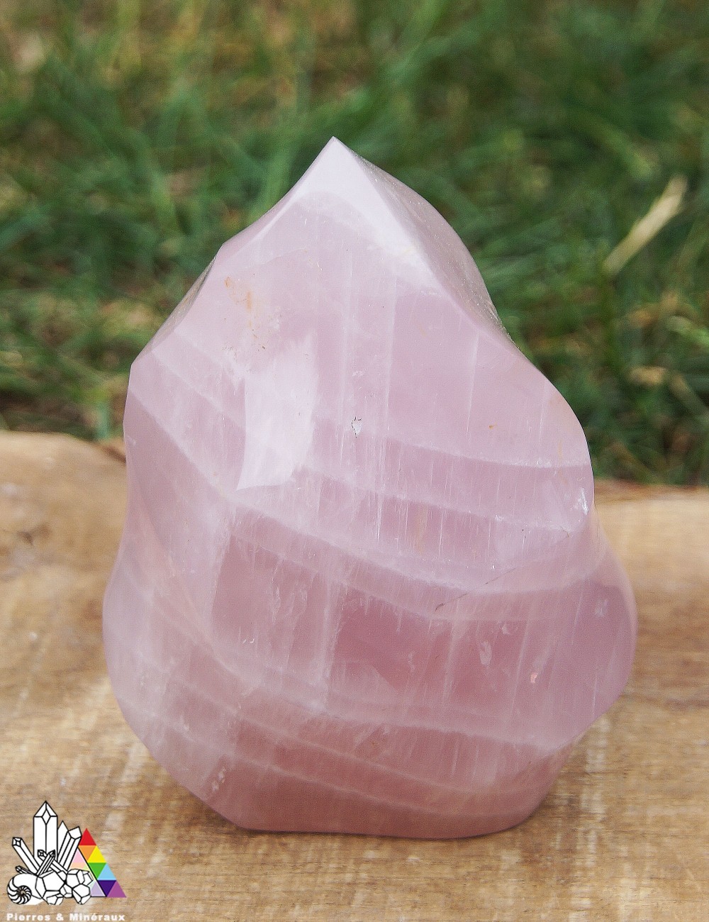Quartz Poli - Rose  - Forme Libre