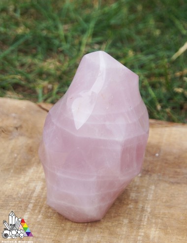 Quartz Poli - Rose  - Forme Libre