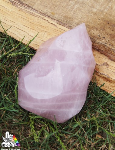 Quartz Poli - Rose  - Forme Libre