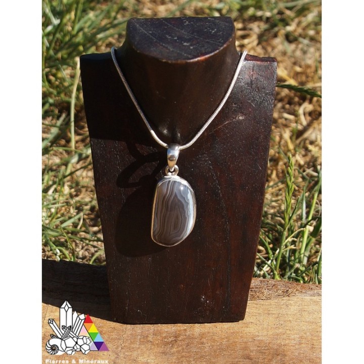 Pendentif en Agate - Agate Naturelle -Vertus des Pierres - Pierres et Minéraux