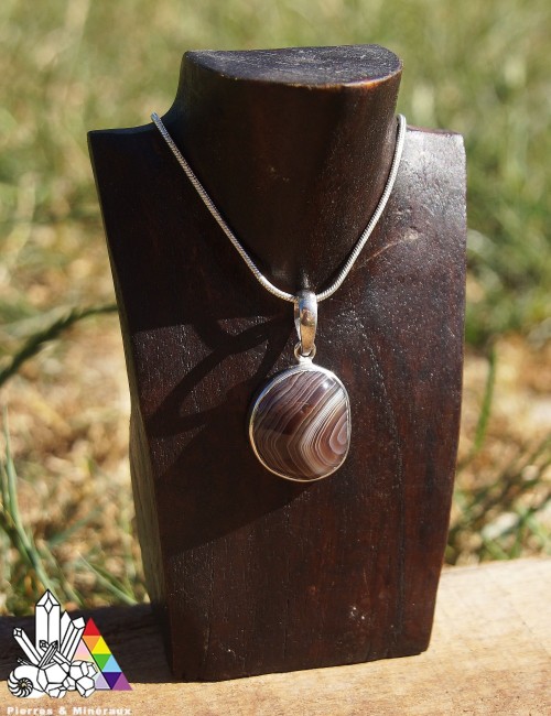 Pendentif Agate Naturelle - Botswana