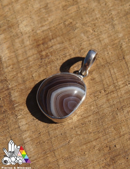 Pendentif Agate Naturelle - Botswana