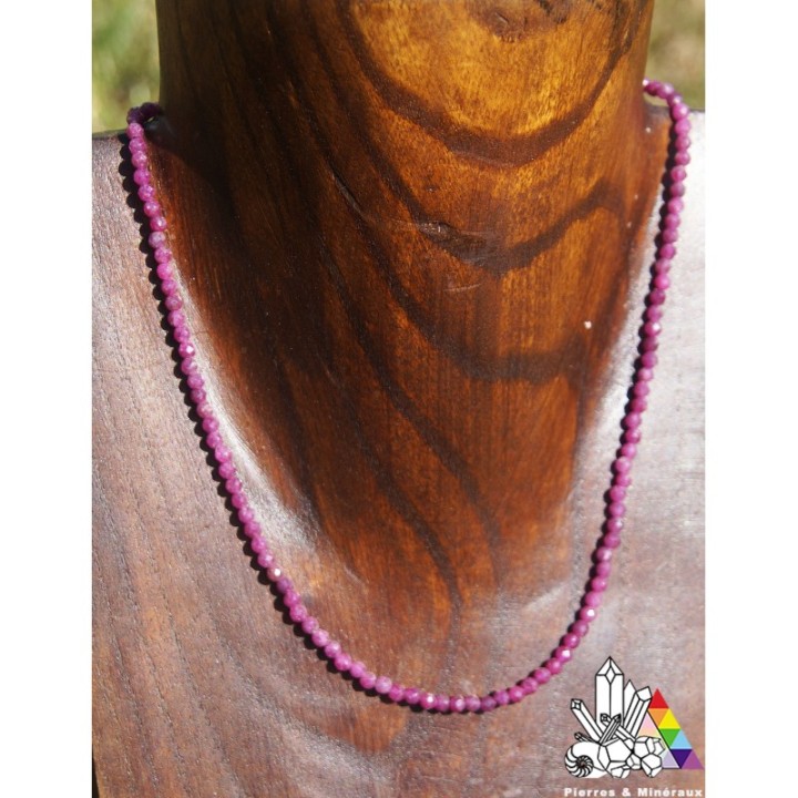 Collier de Rubis - Vertus du Rubis- Pierres et Minéraux - Création Française