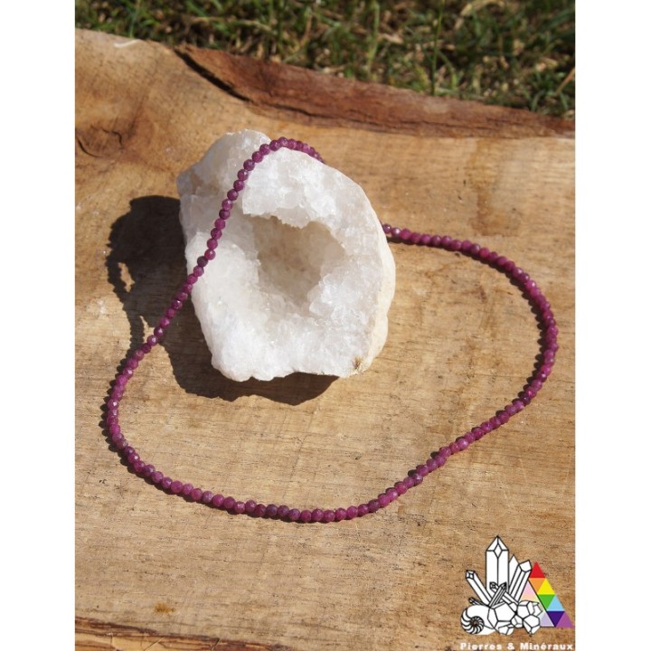 Collier de Rubis - Vertus du Rubis- Pierres et Minéraux - Création Française