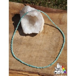Collier d'Amazonite - Vertus du Rubis- Pierres et Minéraux - Création Française