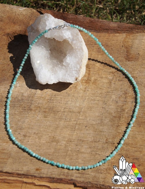 Collier d'Amazonite - Facettés