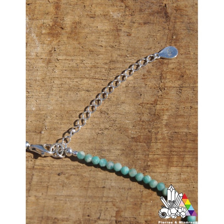 Collier d'Amazonite - Vertus du Rubis- Pierres et Minéraux - Création Française