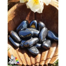 Hématite - pierre roulée hematite - vertus de l'hematite - lithothérapie hematite