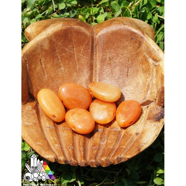 Aventurine Orange - Pierres Percées - Lithothérapie - Pierres et Minéraux