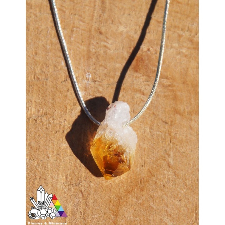 Citrine Brute - Pierres Percées - Lithothérapie - Pierres et Minéraux - France