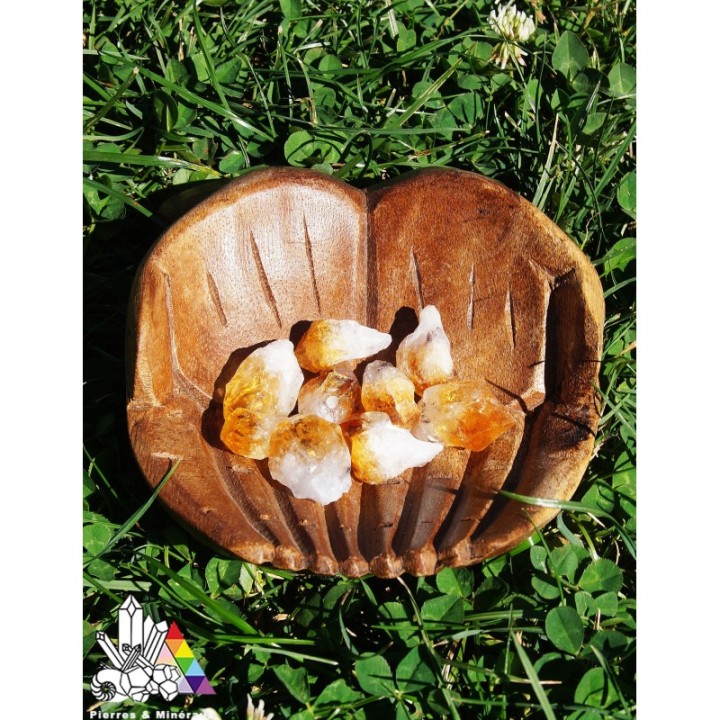 Citrine Brute - Pierres Percées - Lithothérapie - Pierres et Minéraux - France