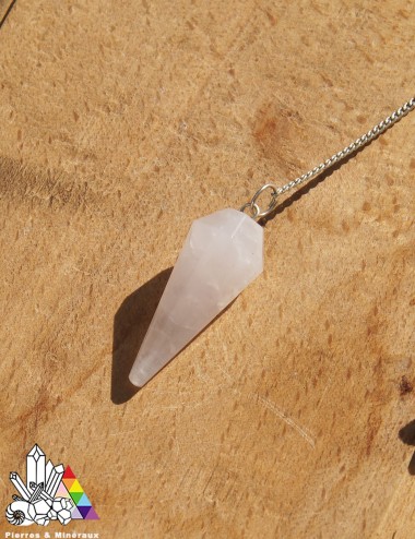 Pendule Conique Quartz Rose