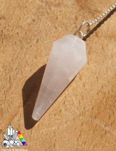 Pendule Conique Quartz Rose