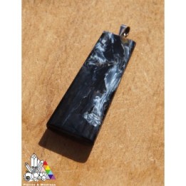 Pendentif Pietersite Bleue - Argent 925 - Lithothérapie - Pierres et Minéraux