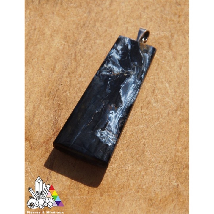 Pendentif Pietersite Bleue - Argent 925 - Lithothérapie - Pierres et Minéraux