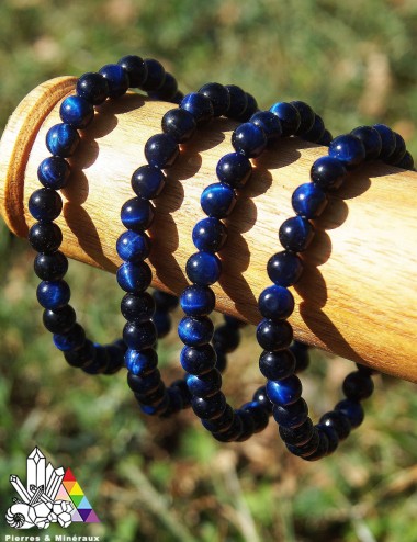 Bracelet Création - Œil de Tigre Bleu