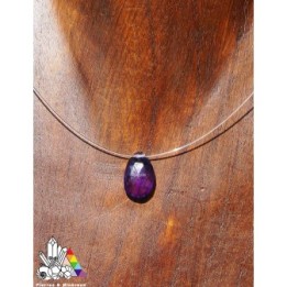 Collier Améthyste- Goutte Facettée - Lithothérapie - Pierres et Minéraux - Vente en Ligne