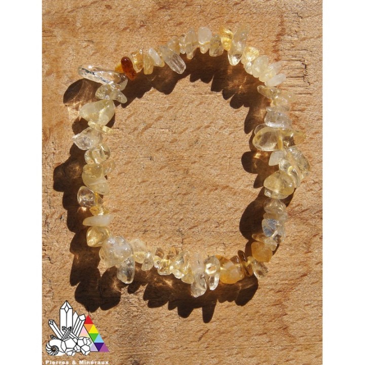 Bracelet en Citrine - Lithothérapie - Pierres et Minéraux - Vente en France