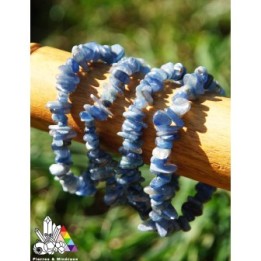 Bracelet en Cyanite - Perles Baroques - Lithothérapie - Pierres et Minéraux - France