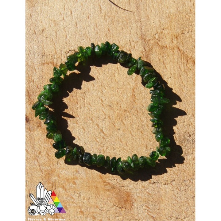 Bracelet en Diopside - Perles Baroques - Vertus des Pierres - Lithothérapie - Pierres et Minéraux