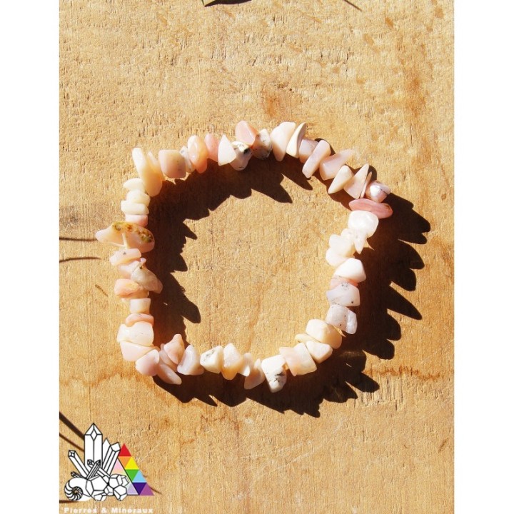 Bracelet en Opale Rose - Perles Baroque - Vertus des pierres - Pierres et Minéraux - France