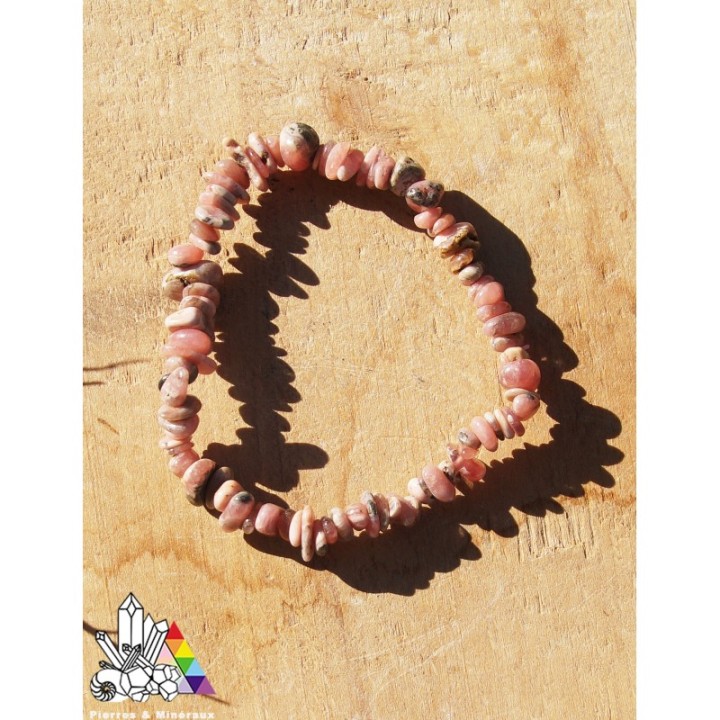 Rhodochrosite - Bracelets en Pierres Naturelles - Lithothérapie- Pierres et Minéraux