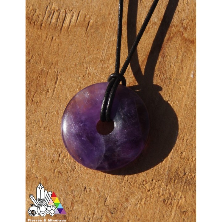 Donut Amethyste - Bijoux en Pierre Naturelle - Lithothérapie - Pierres et Minéraux - France