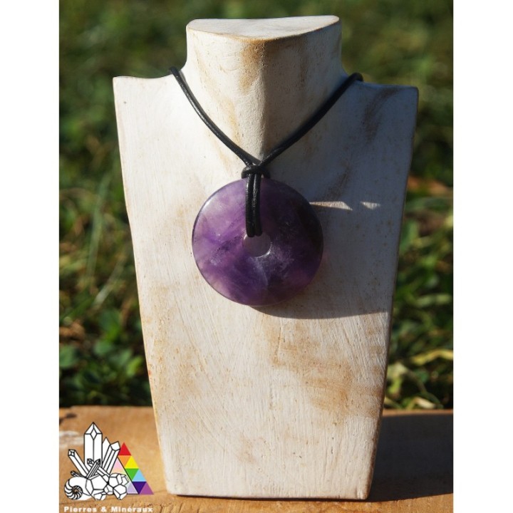 Donut Amethyste - Bijoux en Pierre Naturelle - Lithothérapie - Pierres et Minéraux - France