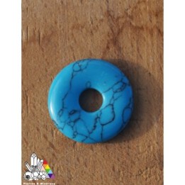 Howlite Bleue - Pi Chinois ou Donut - Lithothérapie - Pierres et Minéraux - France