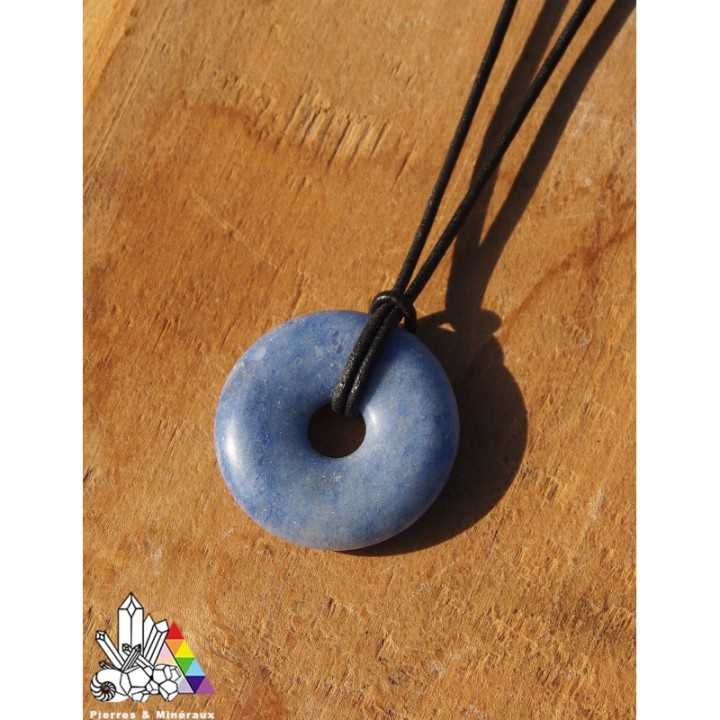 Quartz Bleu - Donut - Pi Chinois - Lithothérapie - Pierres et Minéraux - France