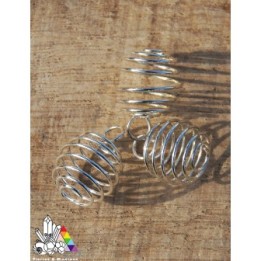 Cage à Pierre - Forme Spirale - Pierres Naturelles - Lithothérapie - Pierres et Minéraux