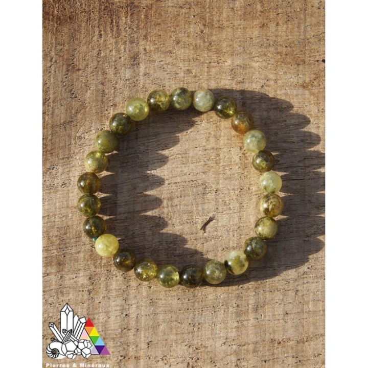 Grenat Grossulaire - Bracelets sur Mesure - Qualité AAA - Lithothérapie - Pierres et Minéraux